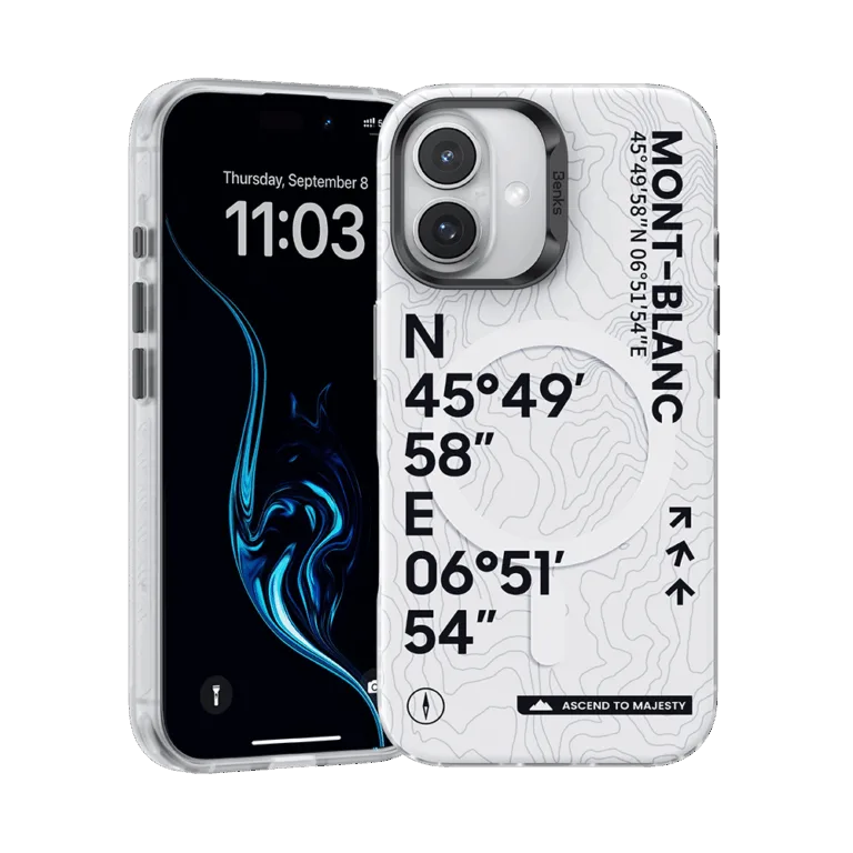 Benks Magnetic Summit Mont Blanc telefontok iPhone 16 Plus