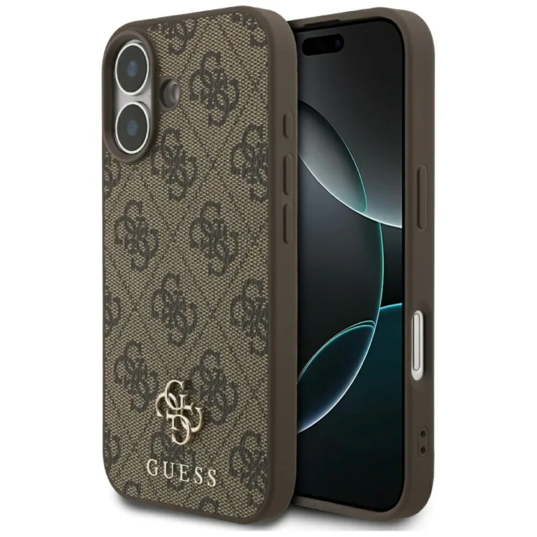 Guess 4G Small Classic Logo MagSafe Case for iPhone 17 - Brown - barna