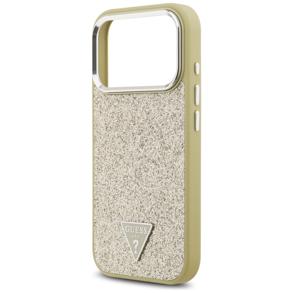 Guess-Glitter-Triangle-Logo-MagSafe-Case-for-iPhone-17-Pro-Gold-arany-5