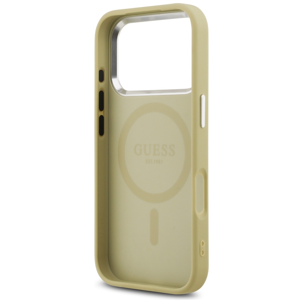 Guess-Glitter-Triangle-Logo-MagSafe-Case-for-iPhone-17-Pro-Gold-arany-6