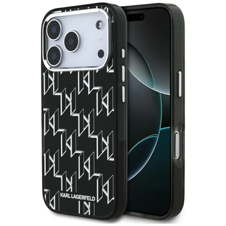 Karl Lagerfeld IML KL Monogram MagSafe Case for iPhone 17 Pro - Black - fekete