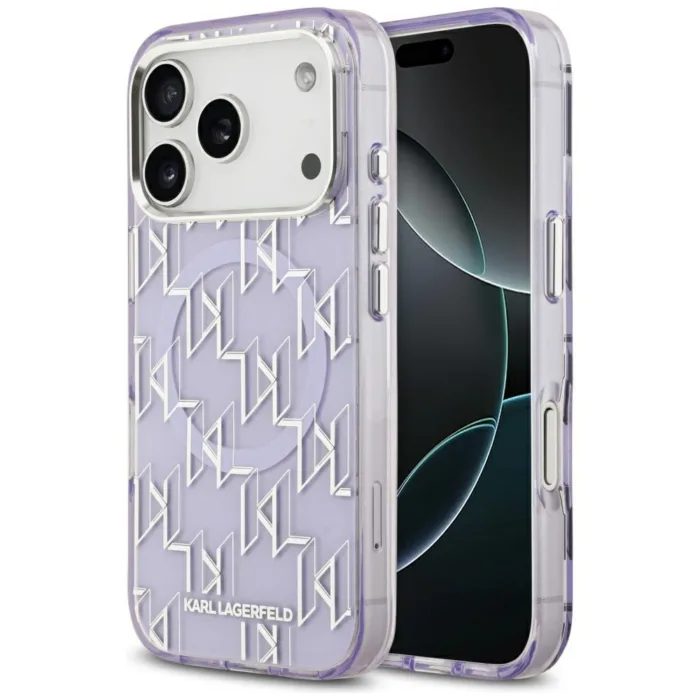 Karl Lagerfeld IML KL Monogram MagSafe Case for iPhone 17 Pro Max - Purple - viola