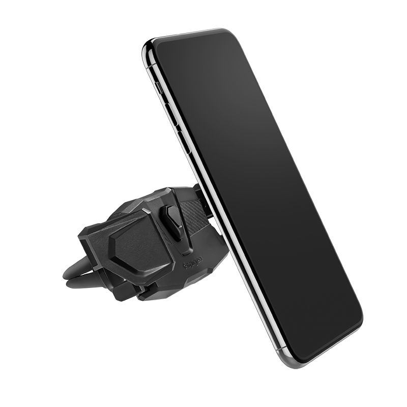 Spigen Click.R autós telefontartó szellőzőrácsra – fekete Spigen Click.R autós telefontartó szellőzőrácsra – fekete