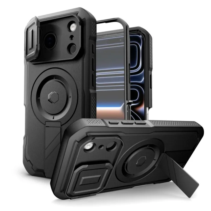 Tech-Protect Kevlar telefontok fekete - iPhone 17 Pro