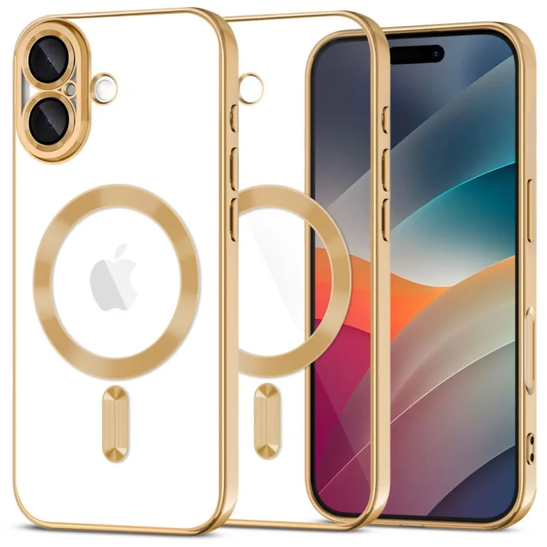 Tech-Protect MagFlex MagSafe telefontok átlátszó|arany - iPhone 17