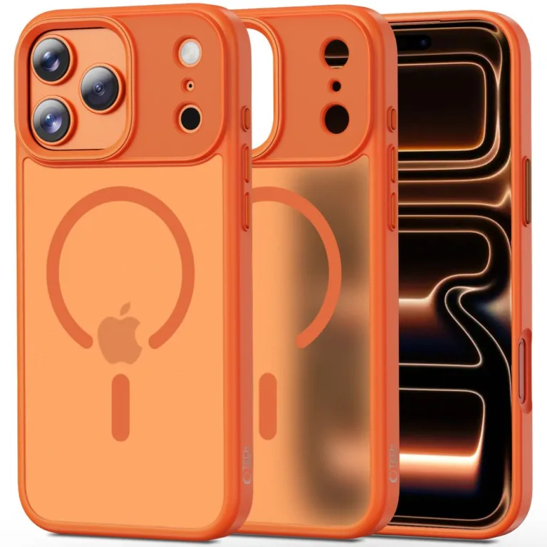 Tech-Protect MagMat MagSafe telefontok iPhone 17 Pro – narancs