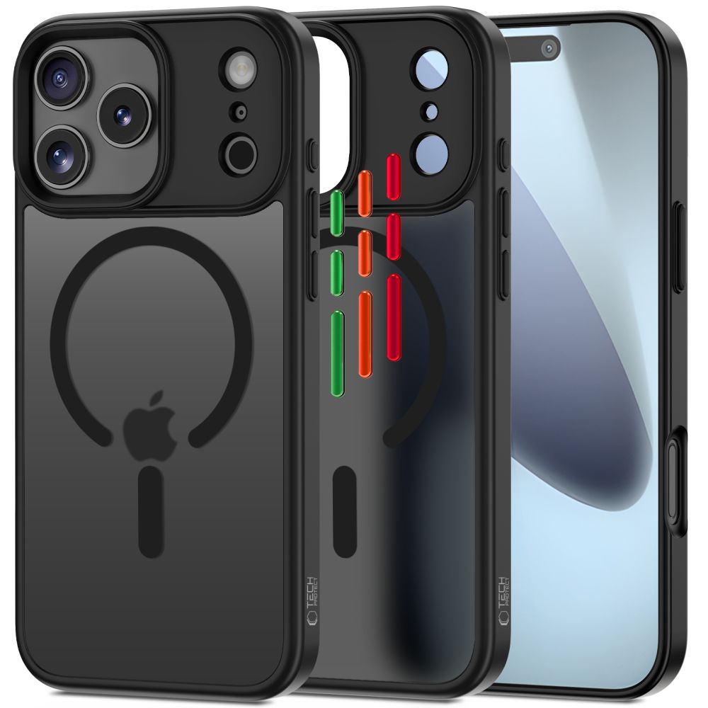 Tech-Protect MagMat telefontok fekete - iPhone 17 Pro Tech-Protect MagMat telefontok fekete - iPhone 17 Pro