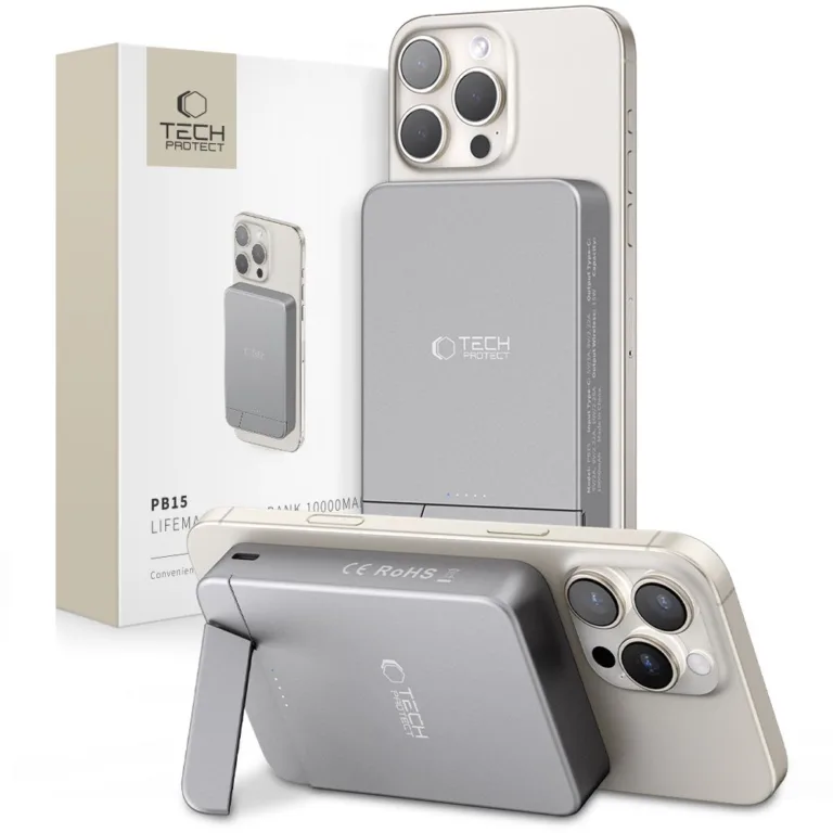 Tech-Protect PB14 LifeMag MagSafe powerbank – szürke