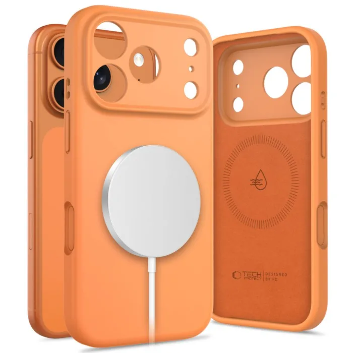 Tech - Protect Silicone MagSafe Case for iPhone 17 Pro - Orange - narancssárga