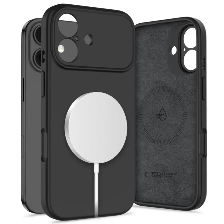 Tech-Protect Silicone MagSafe telefontok fekete - iPhone 17