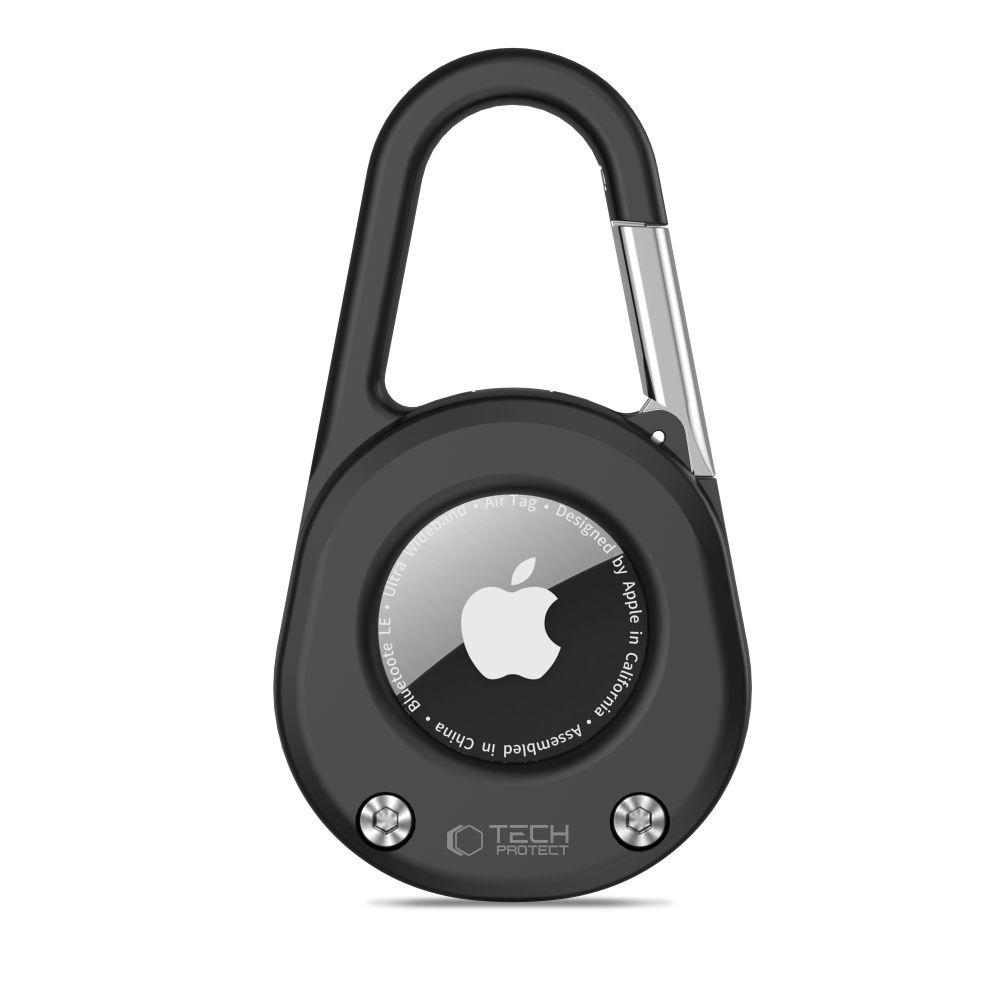Tech-Protect Slidelock karabineres tok Apple AirTag 1 / 2 – fekete Tech-Protect Slidelock karabineres tok Apple AirTag 1 / 2 – fekete