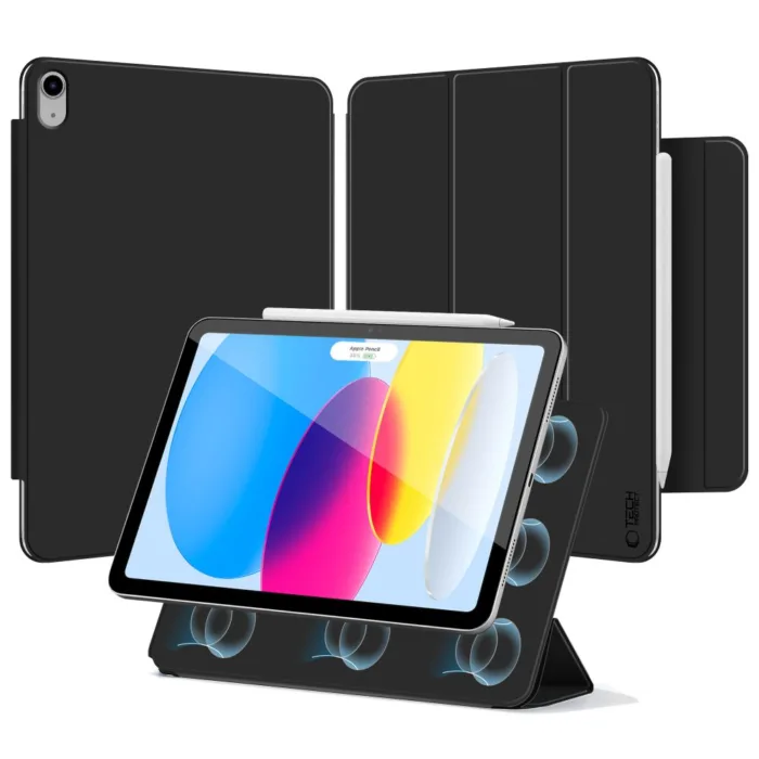 Tech-Protect SmartCase mágneses tok iPad 10.9" (2022) / iPad 11" (2025) – fekete