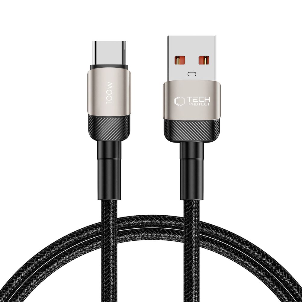 Tech-Protect UltraBoost Evo USB-C / USB-A kábel 100W 5A 1 m – titán Tech-Protect UltraBoost Evo USB-C / USB-A kábel 100W 5A 1 m – titán