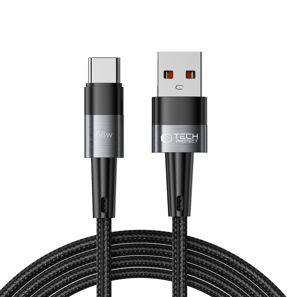 Tech-Protect UltraBoost USB-C / USB-C kábel 66W 6A 2 m – szürke Tech-Protect UltraBoost USB-C / USB-C kábel 66W 6A 2 m – szürke