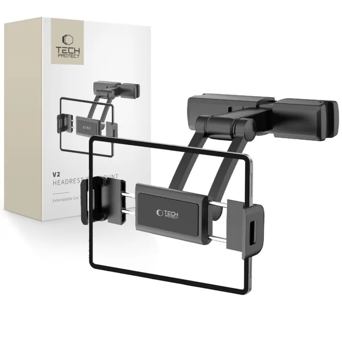 Tech-Protect V2 autós fejtámlatartó – fekete