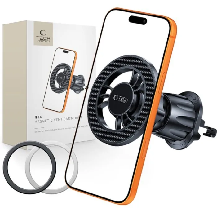 Tech-Protect szilikon MagSafe telefontok iPhone 17 Pro – narancs