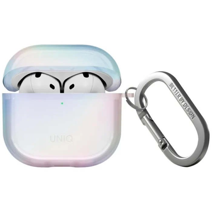 Uniq Iridescia tok AirPods 4 Hang Case – fehér