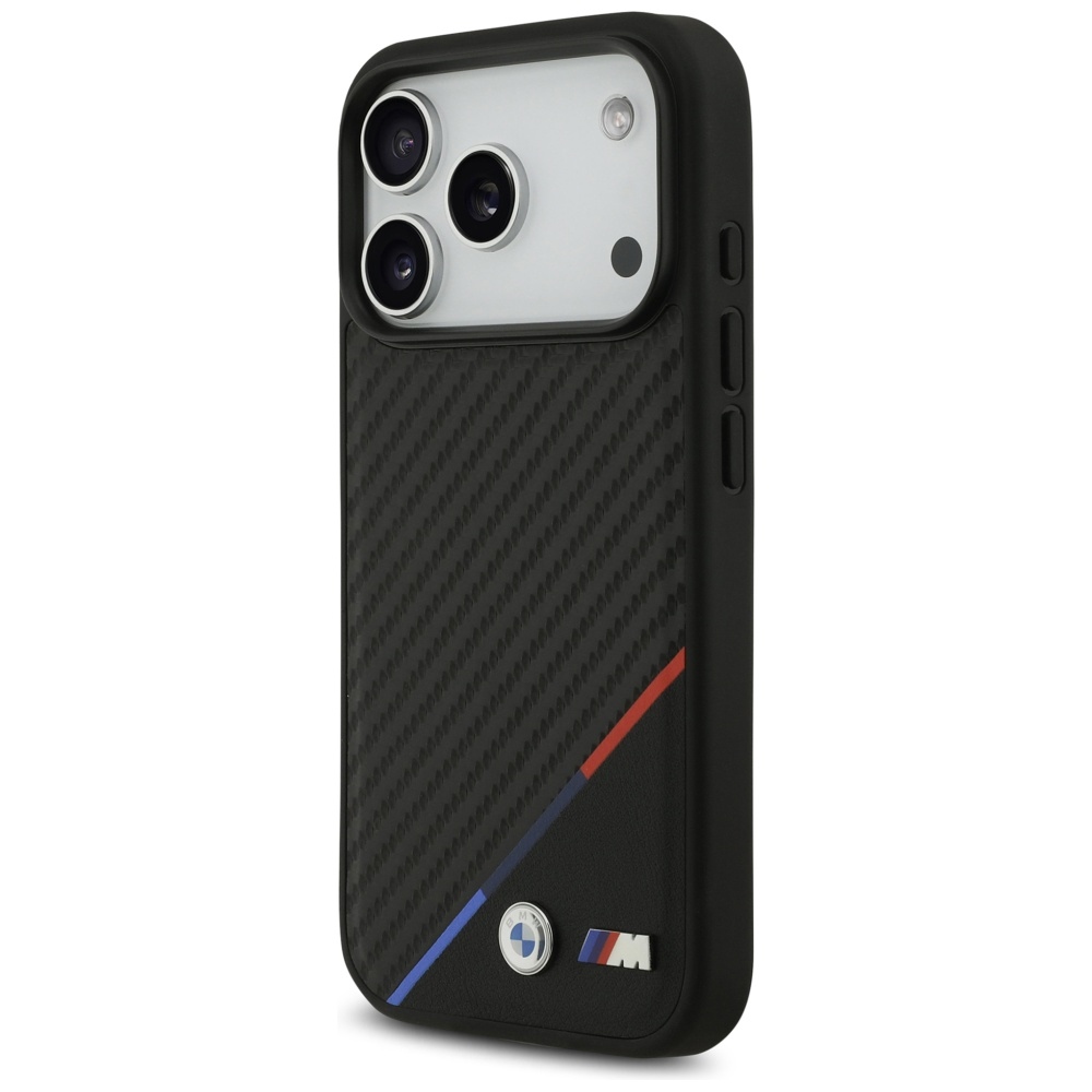 BMW-M-Carbon-Tricolor-Line-MagSafe-telefontok-fekete-iPhone-17-Pro-1