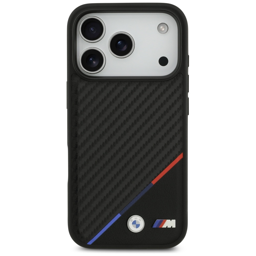 BMW-M-Carbon-Tricolor-Line-MagSafe-telefontok-fekete-iPhone-17-Pro-2