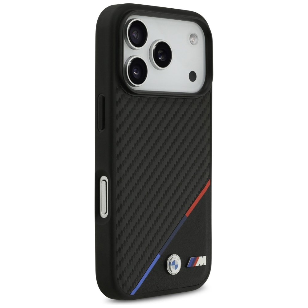 BMW-M-Carbon-Tricolor-Line-MagSafe-telefontok-fekete-iPhone-17-Pro-3
