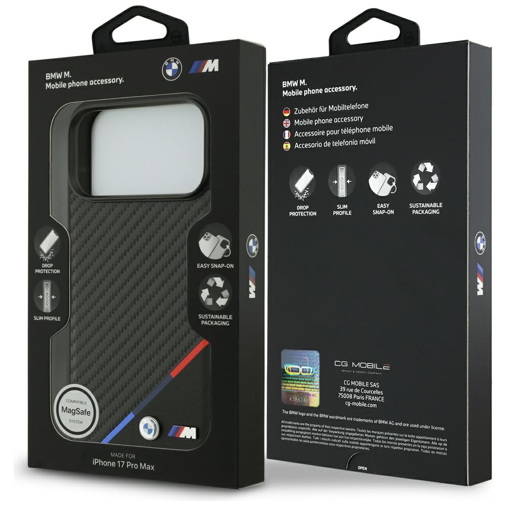 BMW-M-Carbon-Tricolor-Line-MagSafe-telefontok-fekete-iPhone-17-Pro-Max-7