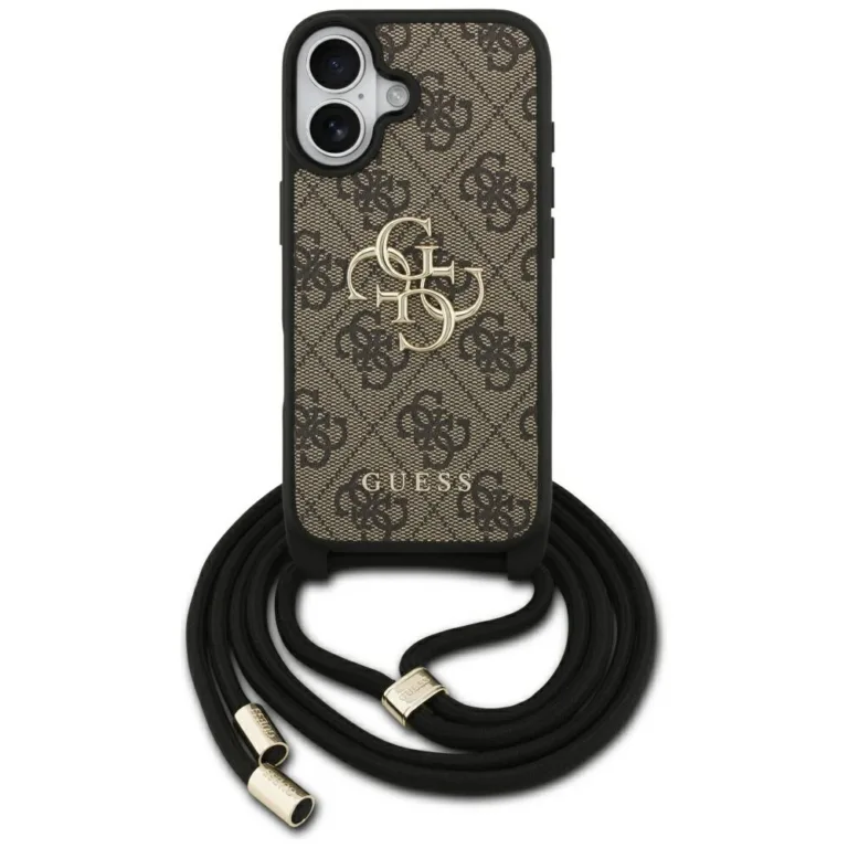 Guess 4G Big Logo Cord Stap Crossbody telefontok iPhone 17 - barna