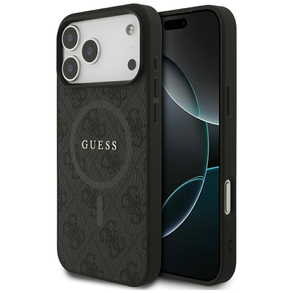 Guess 4G Ring Classic Logo MagSafe telefontok fekete - iPhone 17 Pro Max Guess 4G Ring Classic Logo MagSafe telefontok fekete - iPhone 17 Pro Max