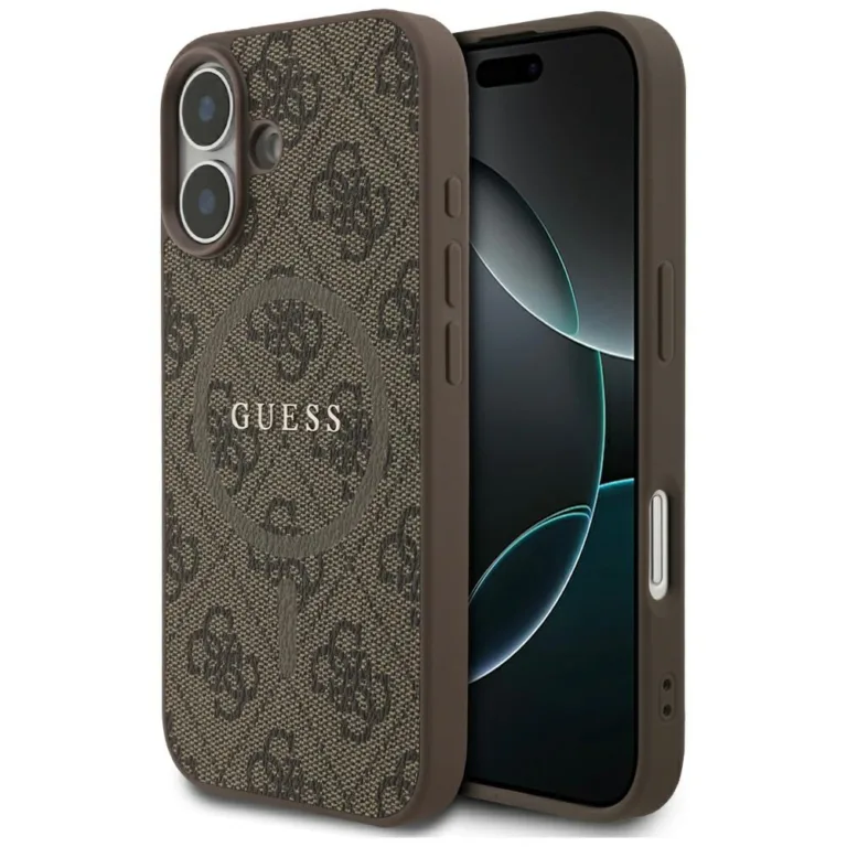 Guess 4G Ring Classic Logo MagSafe telefontok iPhone 17 - Brown - barna