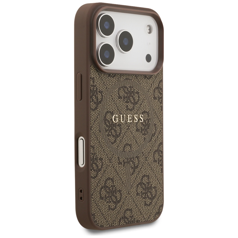 Guess-4G-Ring-Classic-Logo-MagSafe-telefontok-iPhone-17-Pro-Brown-barna-3