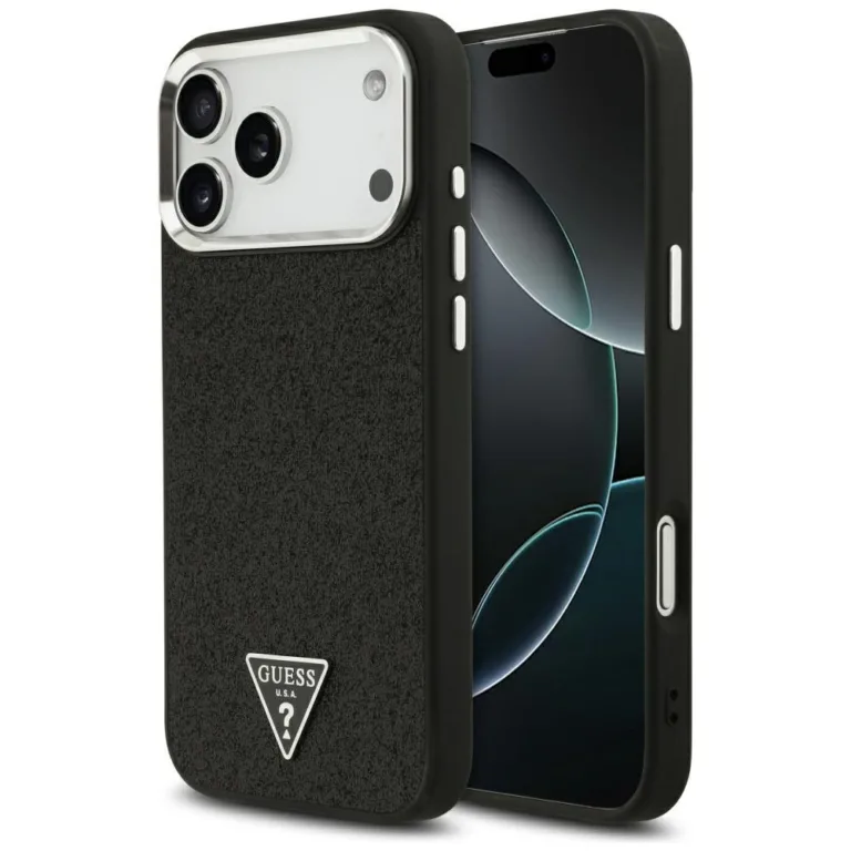 Guess Glitter MagSafe telefontok fekete - iPhone 17 Pro Max