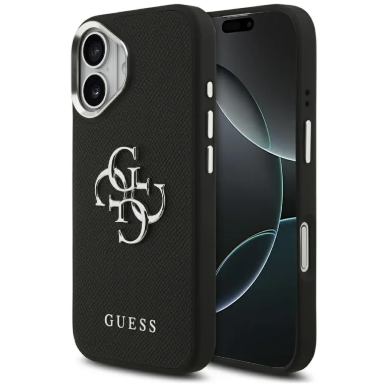 Guess Grained Big 4G Classic Logo telefontok iPhone 17 - black - fekete
