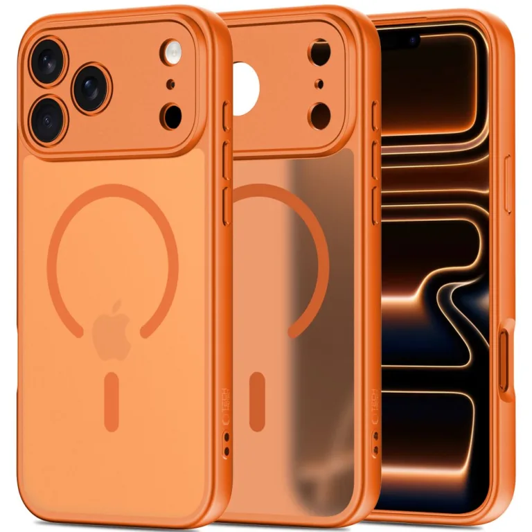 Tech-Protect BasicMag MagSafe telefontok iPhone 17 Pro Max – narancs