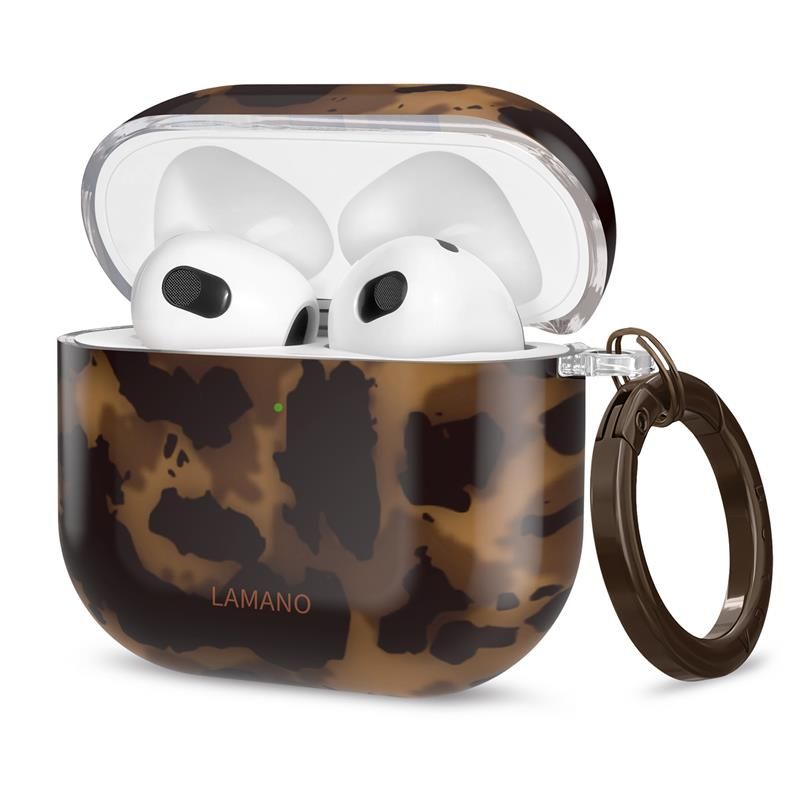 Tech-Protect Lamano tok AirPods 4 – barna / fekete