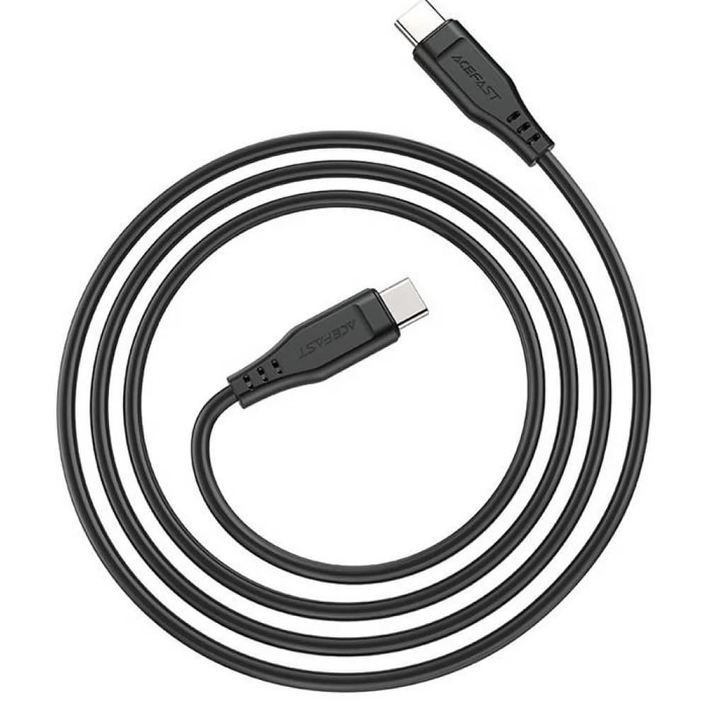 Acefast-Type-C–Type-C-adatkabel-60W-3A-480Mbs-1.2-m-–-fekete-2