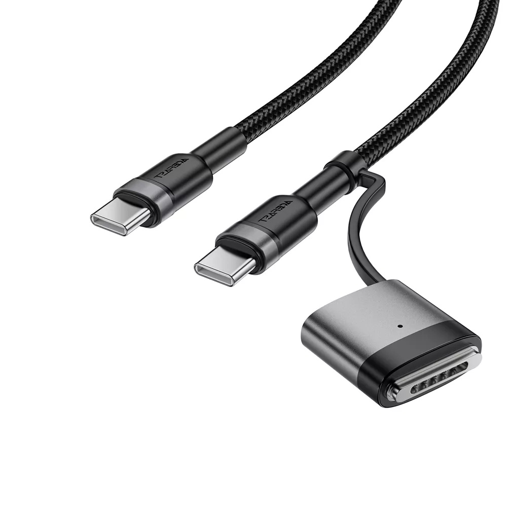 Acefast-Type-C–Type-C-adatkabel-MagSafe-3-adapterrel-240W-1.2-m-–-fekete-1