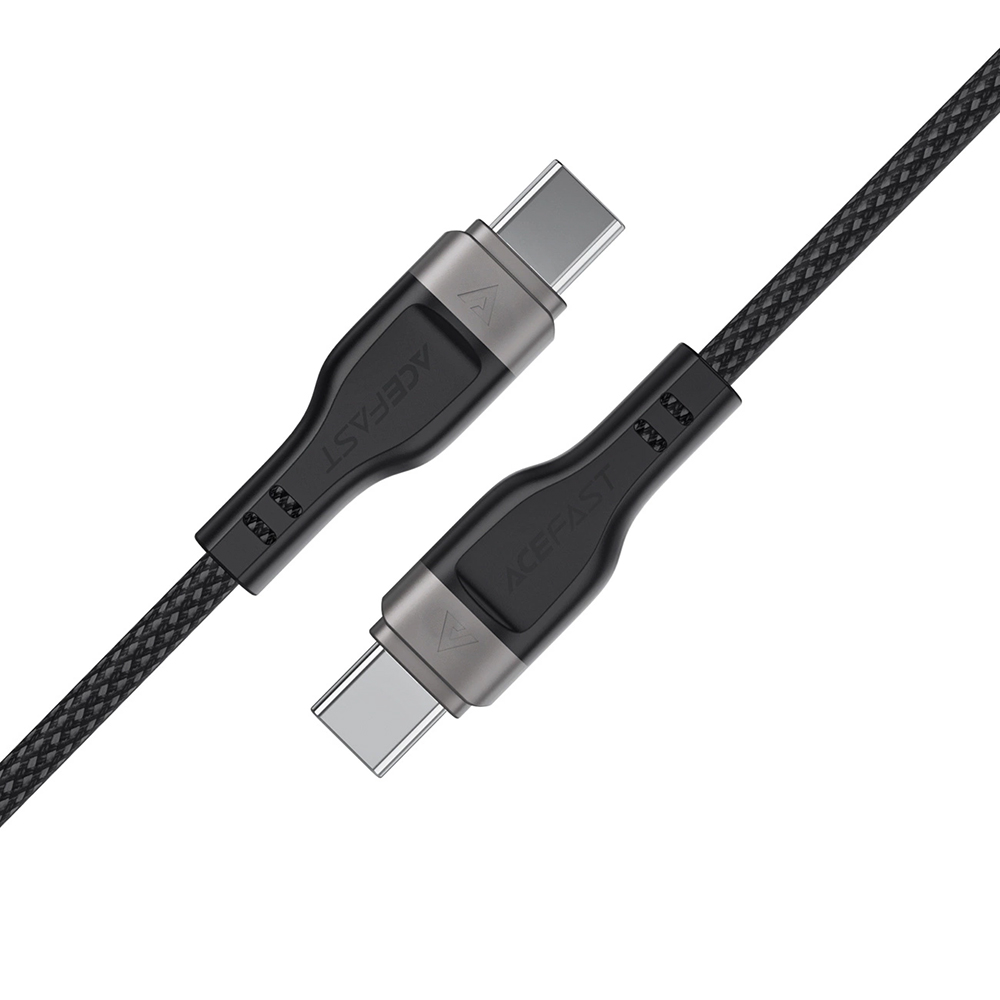 Acefast-magnesesen-feltekerheto-Type-C–Type-C-adatkabel-60W-3A-allithato-hossz-1.2-m-–-fekete-1