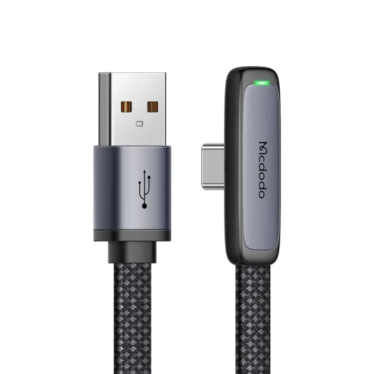 Mcdodo CA-3340 USB-C–USB-A 100W adatkábel 90°-os csatlakozóval