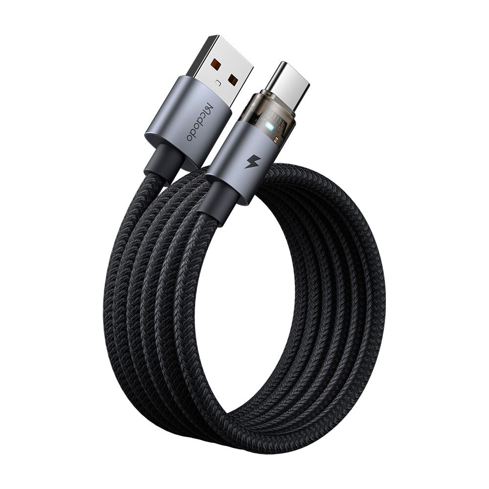Mcdodo-CA-6890-USB-C–USB-A-6A-atlatszo-adatkabel-toltesjelzo-fennyel-1.2-m-–-fekete-1