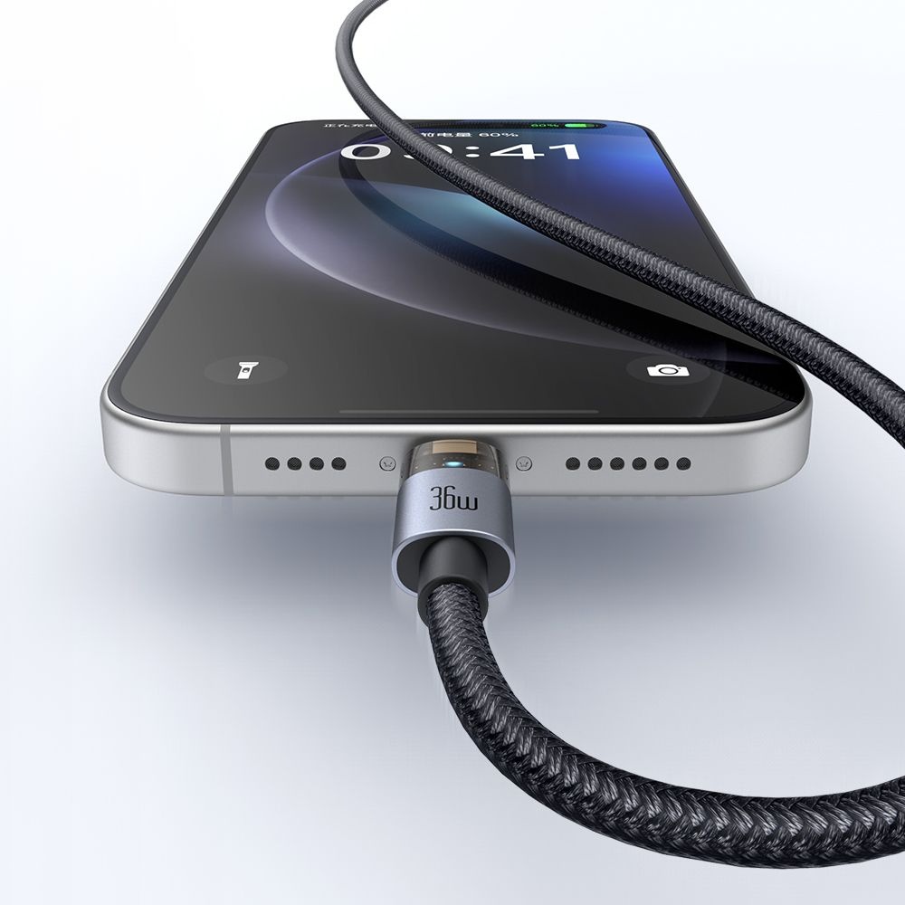 Mcdodo-CA-6940-USB-C–Lightning-36W-atlatszo-adatkabel-toltesjelzo-fennyel-1.2-m-–-fekete-3