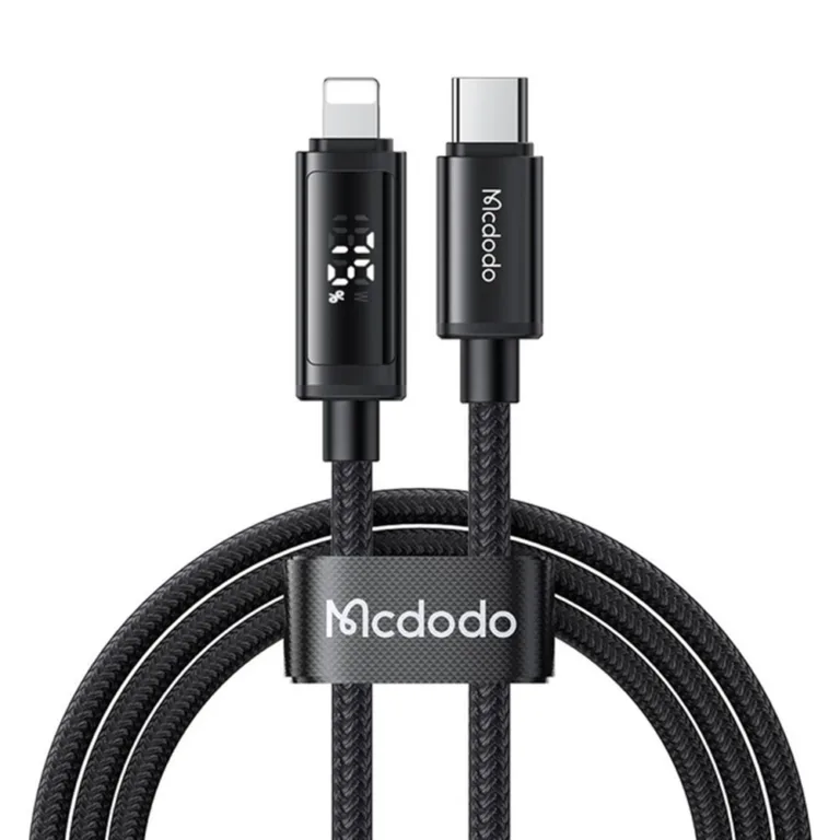 Mcdodo CA-7990 USB-C–Lightning 36W adatkábel dupla LED kijelzővel
