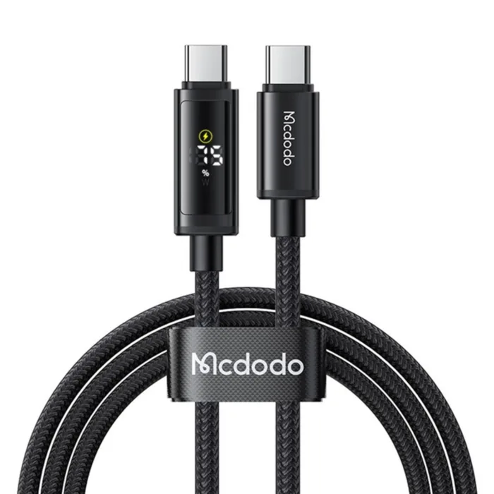 Mcdodo CA-8000 USB-C–USB-C 100W adatkábel dupla LED kijelzővel