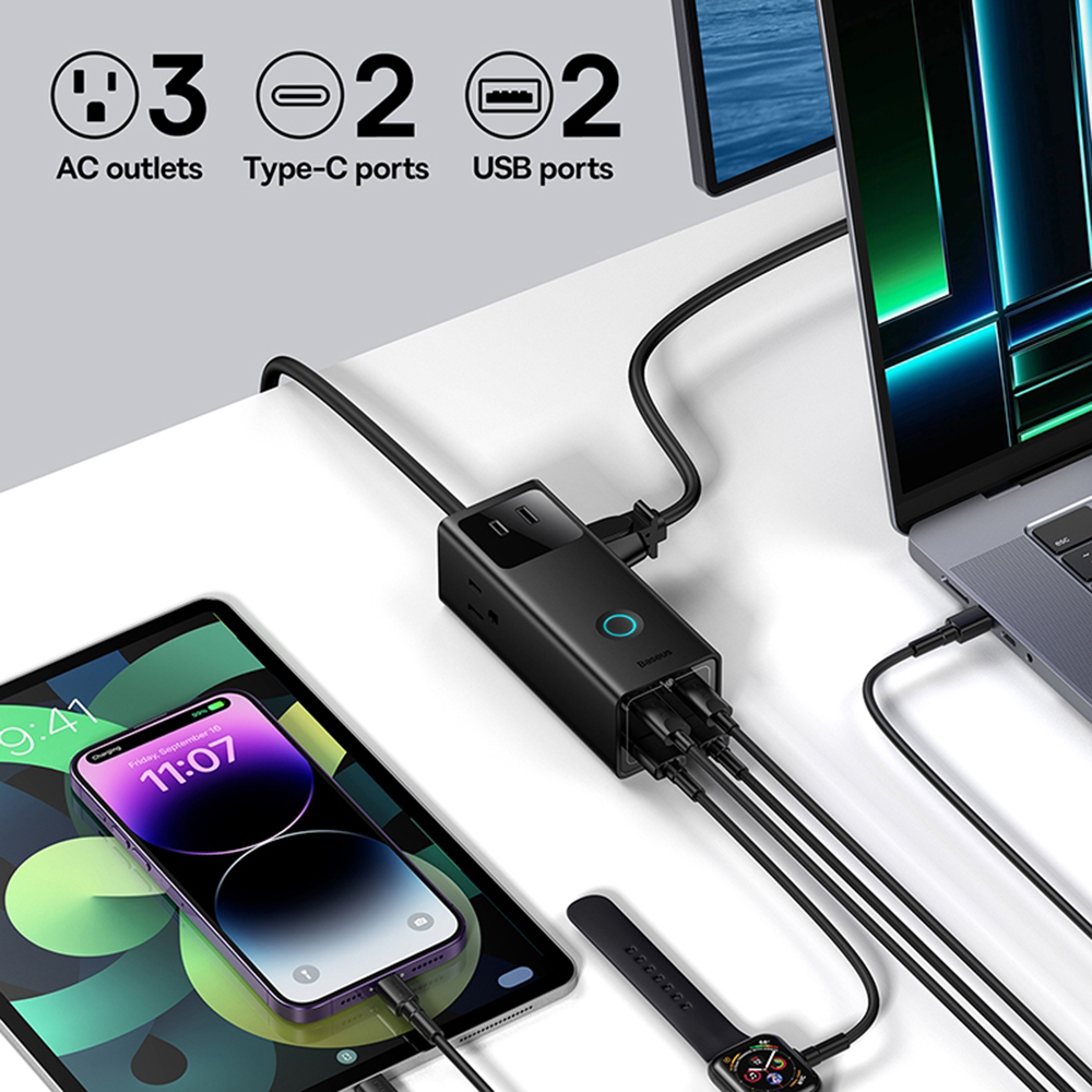 Baseus-PowerCombo-PSLA020101-digitalis-eloszto-65W-3×-AC-2×-USB-2×-Type-C-100W-kabellel-–-fekete-3