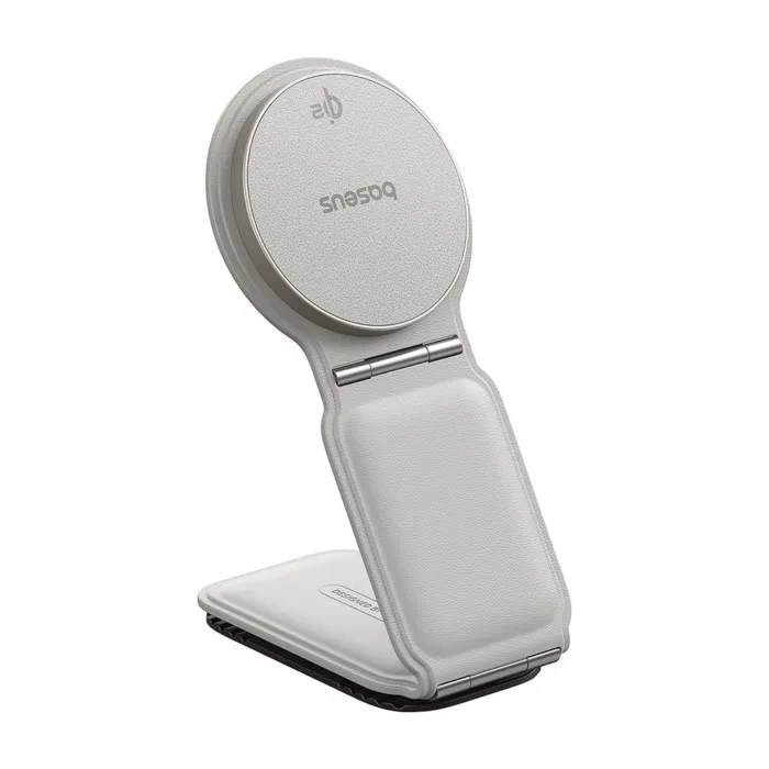 Baseus PrimeTrip C02 autós tartó 15W vezeték nélküli töltéssel műszerfalra – fehér