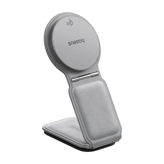 Baseus PrimeTrip C02 autós tartó 15W vezeték nélküli töltéssel műszerfalra – szürke