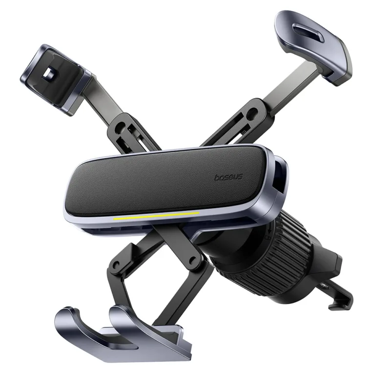 Baseus autós tartó telefonhoz/tablethez automatikus rögzítéssel – fekete-ezüst