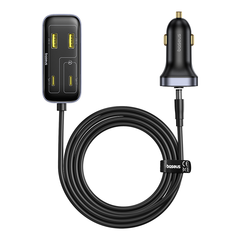 Baseus - Car Charger BackseatPal L1 (C00081100121-00) - 3x USB