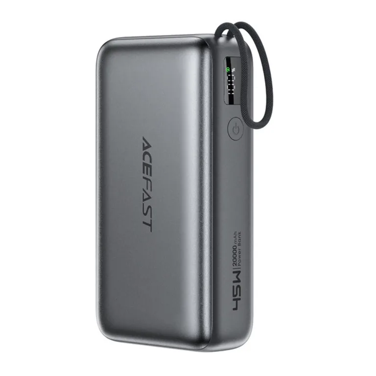 Acefast - Power Bank (M34) - kihúzható kábellel