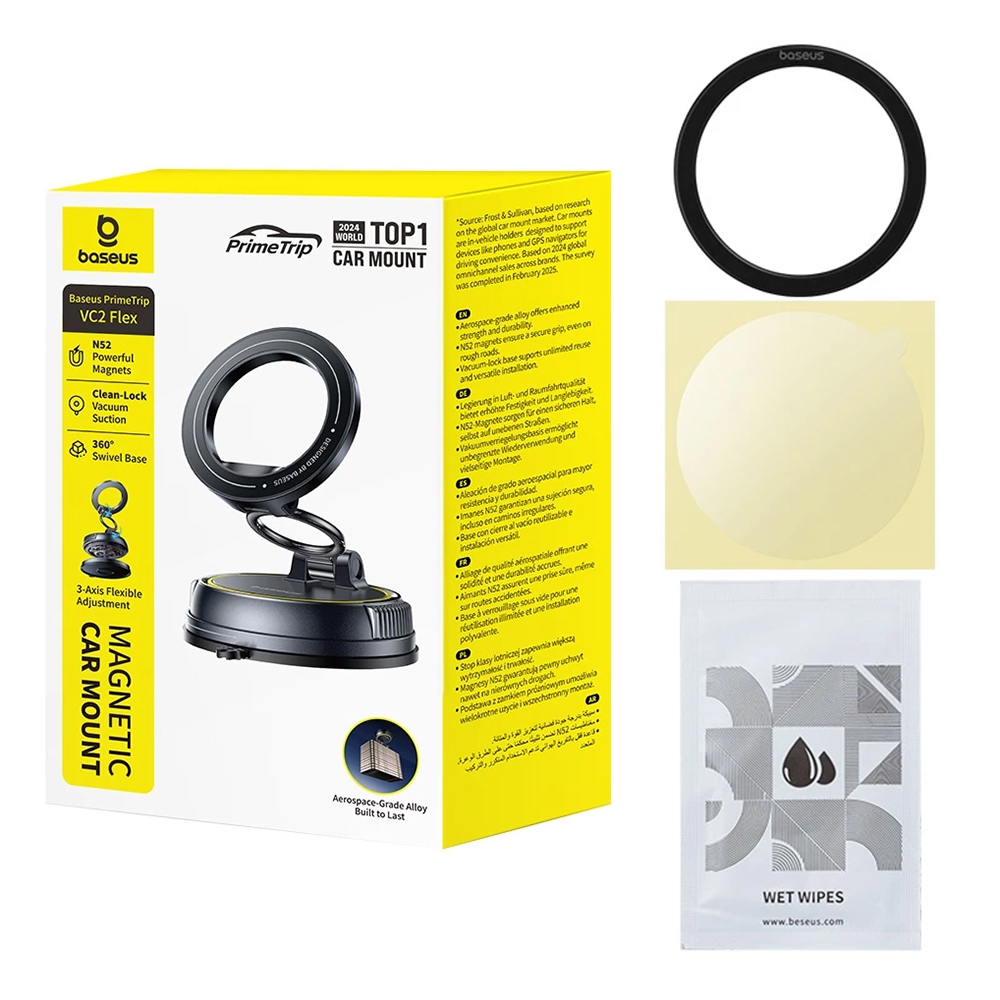 Baseus-Autos-tarto-PrimeTrip-VC2-Flex-C0013803-magneses-muszerfalraszelvedore-osszecsukhato-allithato-vakuumos-rogzites-Fekete-6
